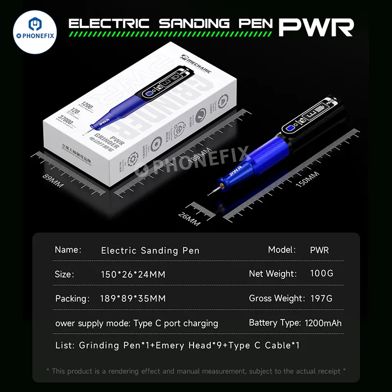 MECHANIC PWR Grinding Pen for Polishing Phone PCB CPU IC - Image 10