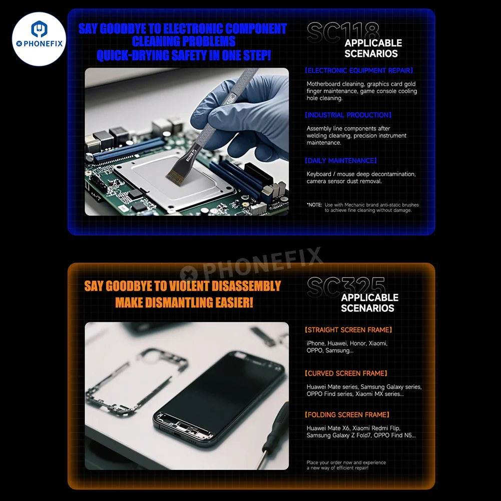 MECHANIC Quick-drying Electronic Cleaner Phone Frame Glue Remover - Image 2