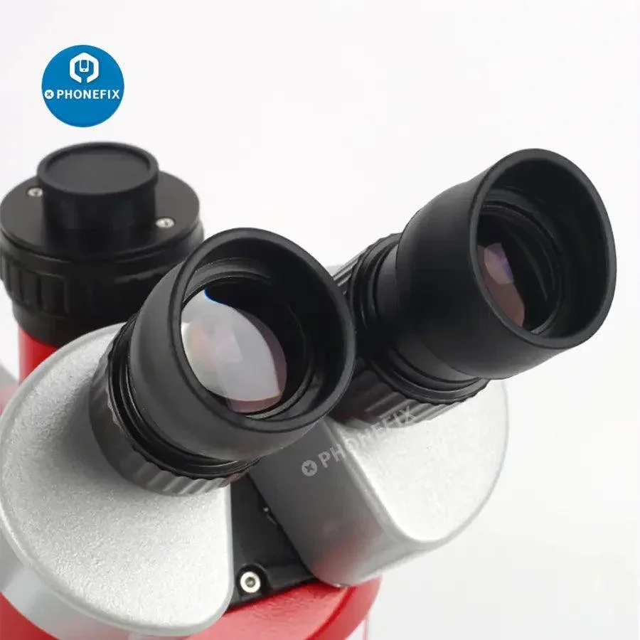 Mechanic R75T-B1 Trinocular Stereo Microscope With 0.5x Lens LED Light - Image 3