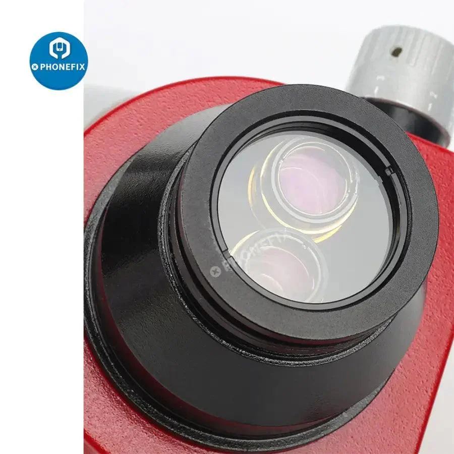 Mechanic R75T-B1 Trinocular Stereo Microscope With 0.5x Lens LED Light - Image 6