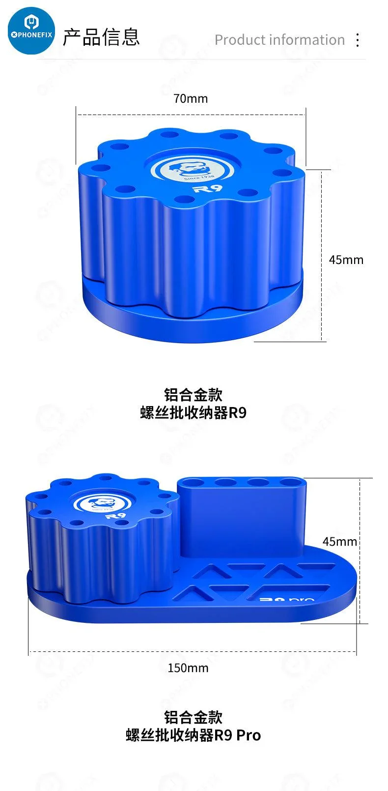 Mechanic R9 Pro Storage Box 360° Rotating Screwdriver Holder - Image 7