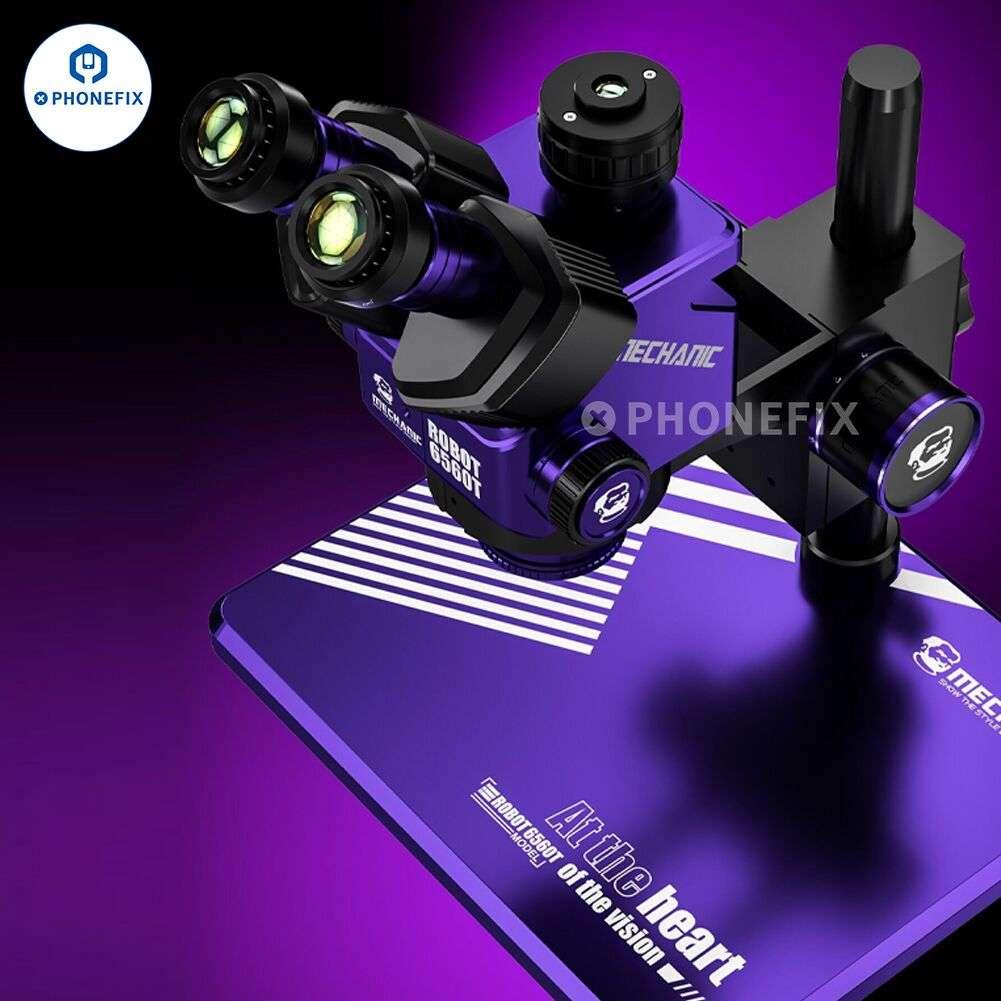 MECHANIC ROBOT 6560T-B11 6.5-60X Trinocular Stereo Microscope - Image 4