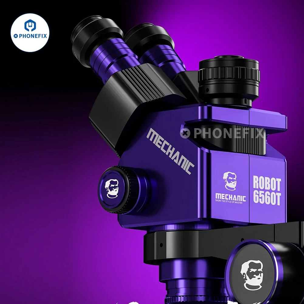 MECHANIC ROBOT 6560T-B11 6.5-60X Trinocular Stereo Microscope - Image 5