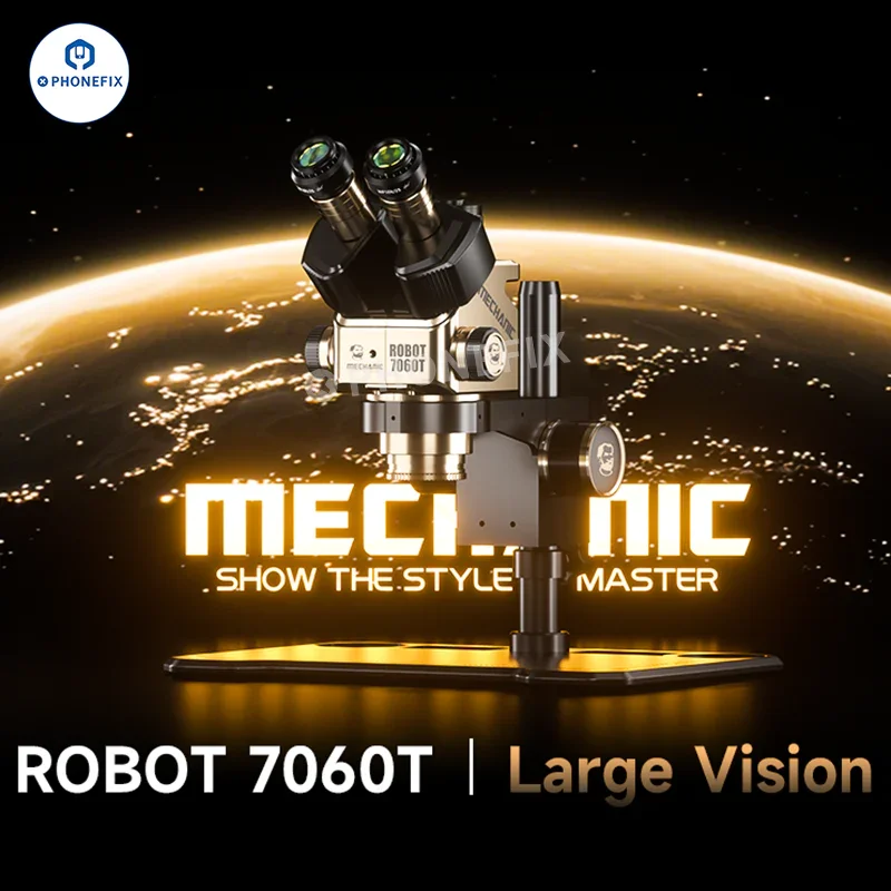 MECHANIC ROBOT 7060T 7-60X Trinocular Zoom Microscope - Image 2