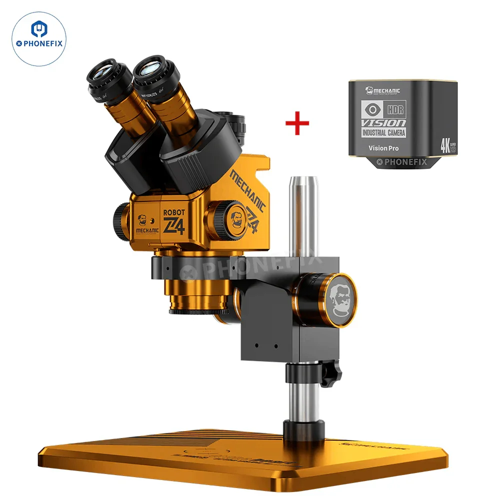 MECHANIC ROBOT Z4 6.5X-60X Trinocular Stereo Microscope - Image 11