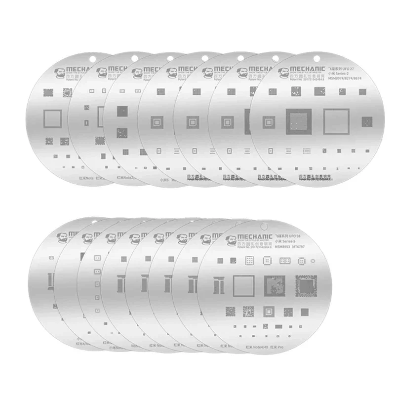 Mechanic Rounded Hole composite stencils set for Xiaomi phones - Image 7