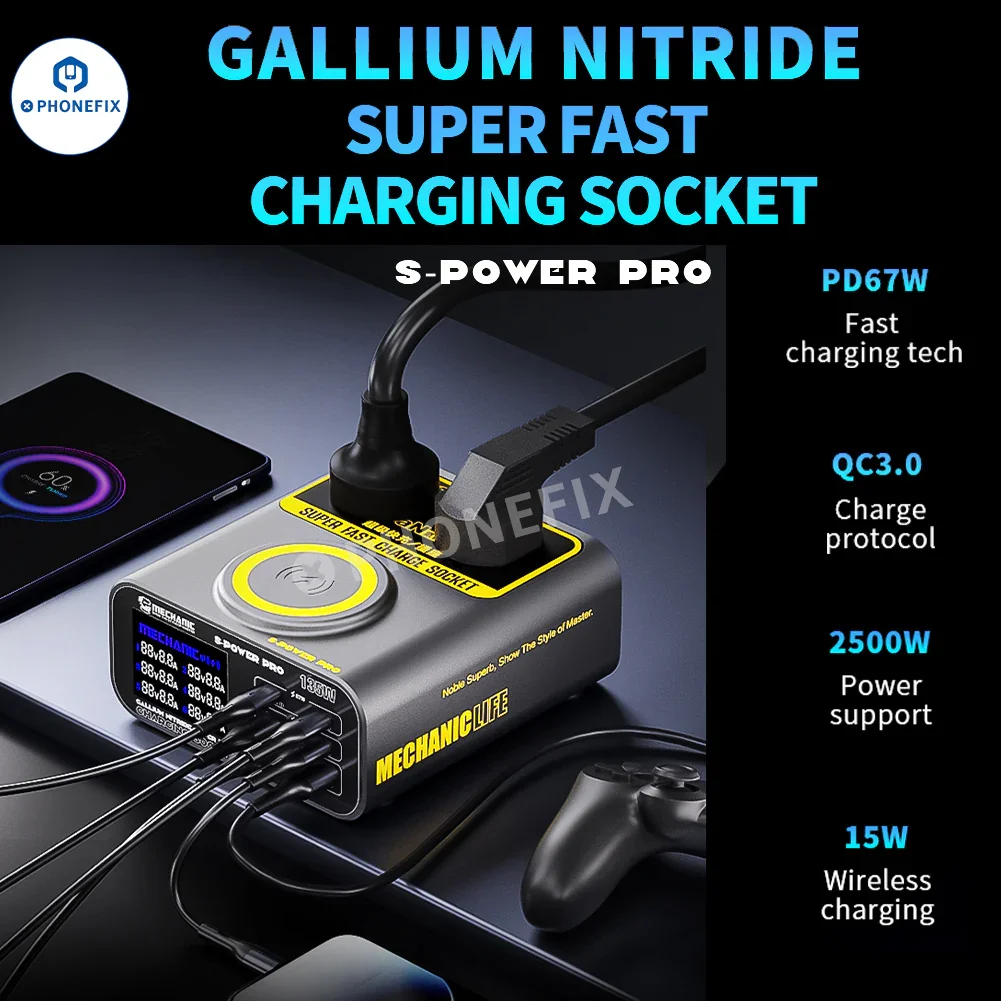 Mechanic S-POWER PRO Super Fast Charging Socket Wireless Charger - Image 3