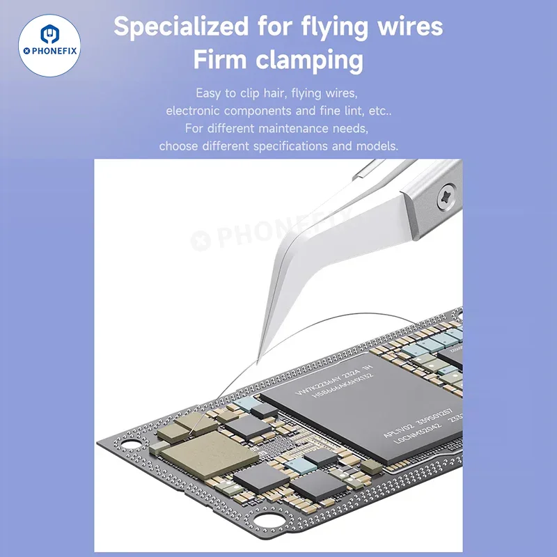 MECHANIC Flying Wire Ceramic Tweezers PCB Jumper Soldering - Image 7