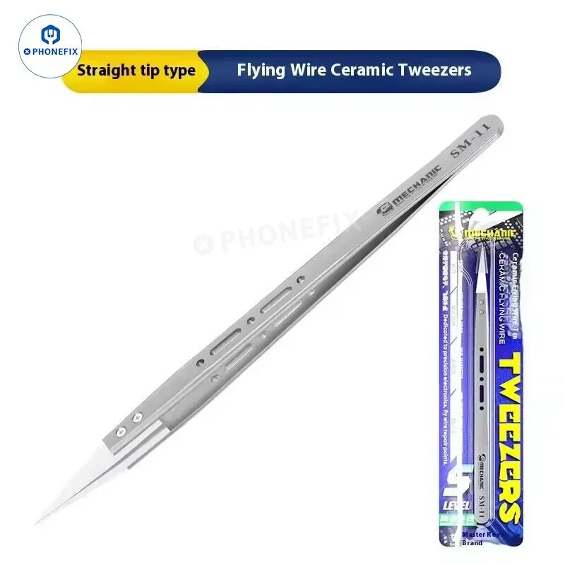 MECHANIC Flying Wire Ceramic Tweezers PCB Jumper Soldering - Image 9