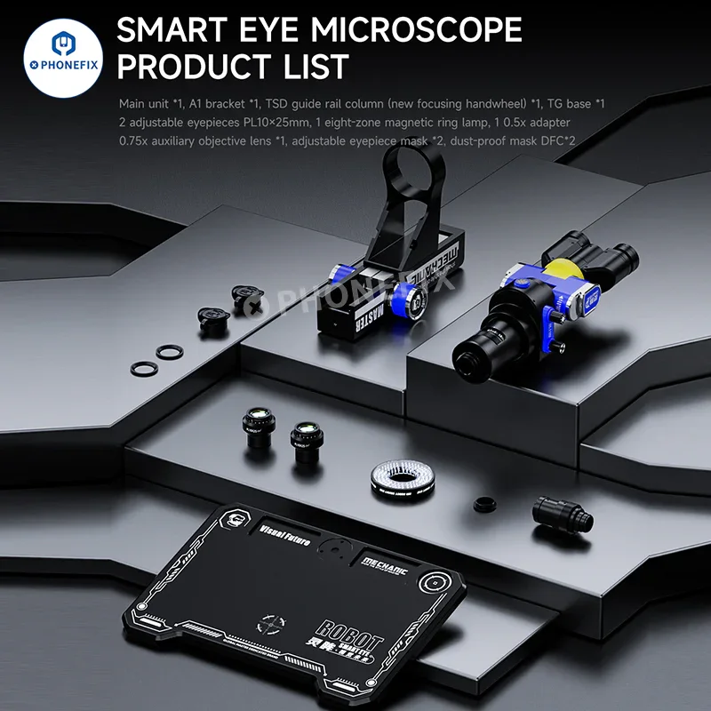 MECHANIC SMART EYE Microscope 7-45X Zoom for Phone Repair - Image 16