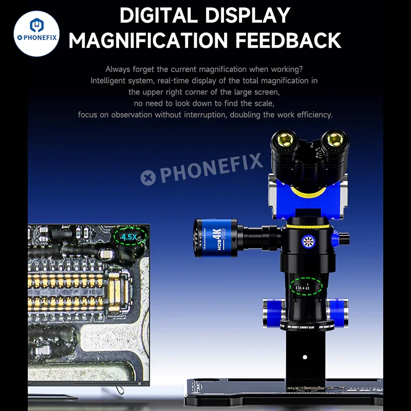 MECHANIC SMART EYE Microscope 7-45X Zoom for Phone Repair - Image 8