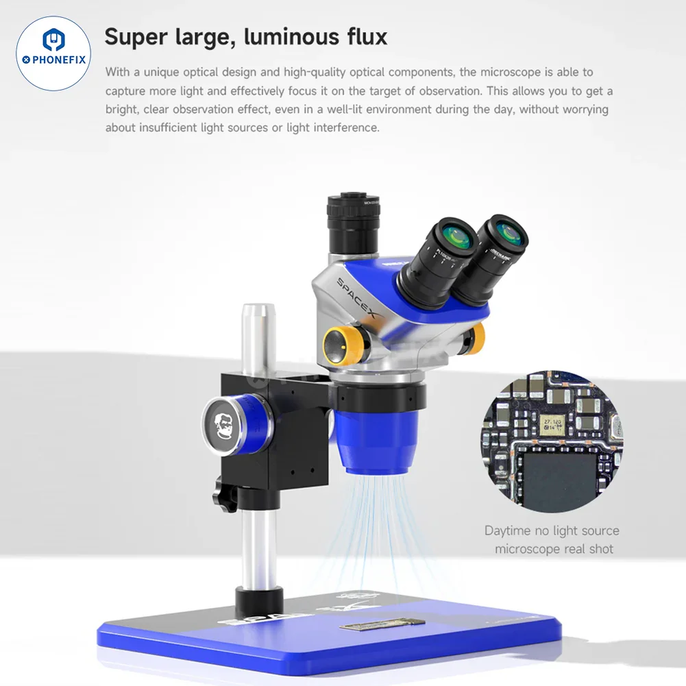 Mechanic Space X 6.5X-52X Trinocular Micro-Soldering Microscope - Image 7