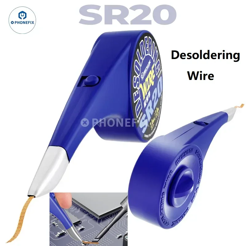 MECHANIC SR20 Desoldering Wire Anti-hot Dispenser Tin Suction Wick - Image 3