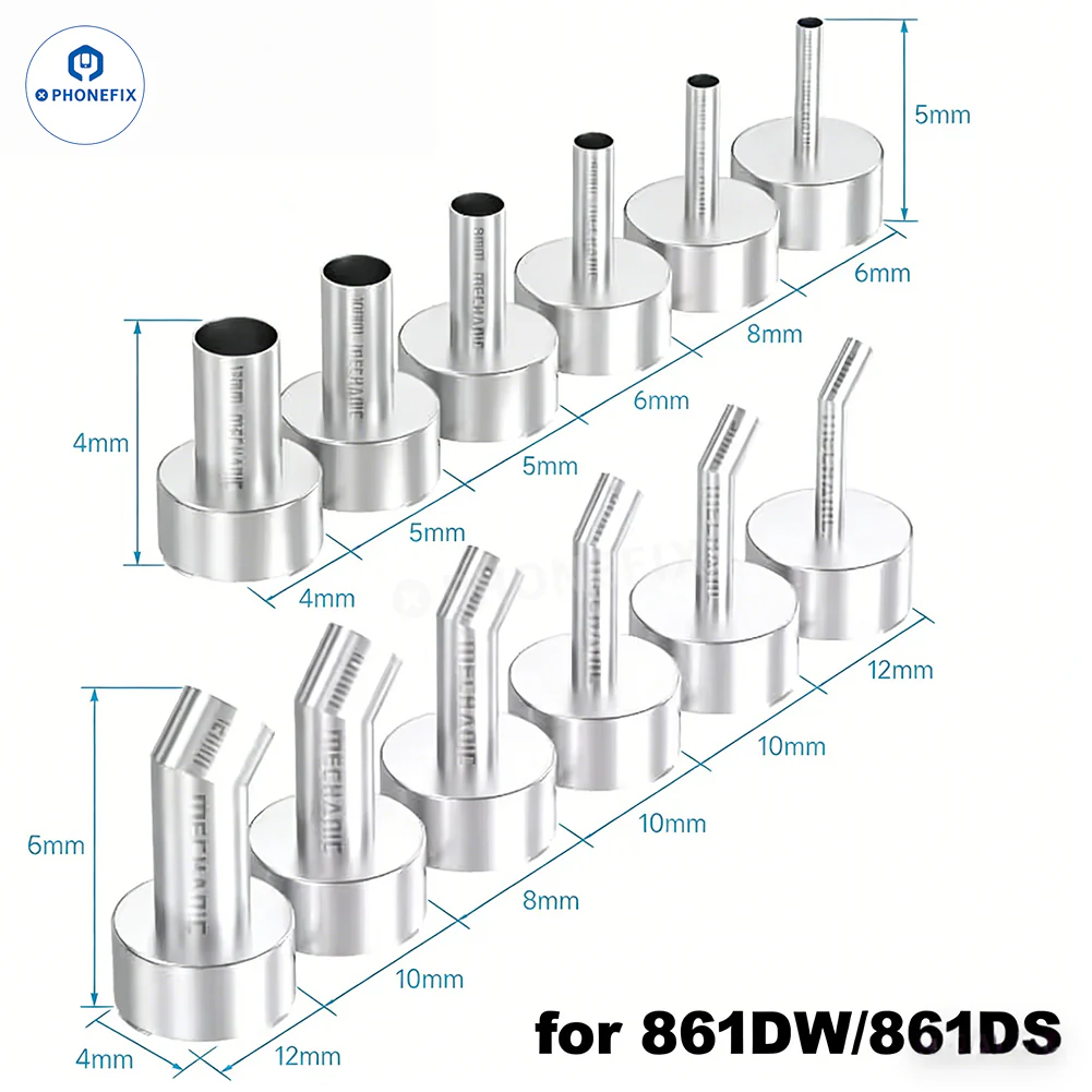 MECHANIC Straight/Bent Nozzle for 861/2008 Series Hot Air Gun - Image 4