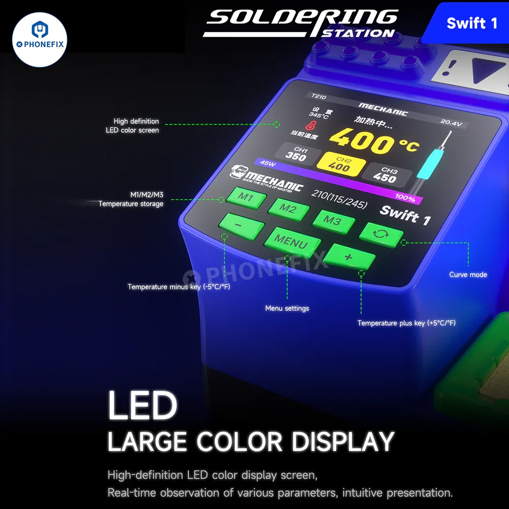 MECHANIC Swift 1 Smart Constant Temperature Soldering Station - Image 7