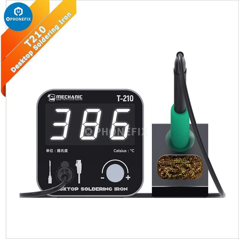 Mechanic T-210 Intelligent Desktop Soldering Iron Welding Station - Image 7