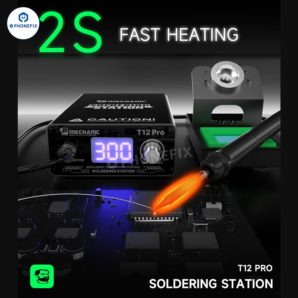 Mechanic T12 Pro Anti-Static Soldering Station With Iron Tip - Image 14