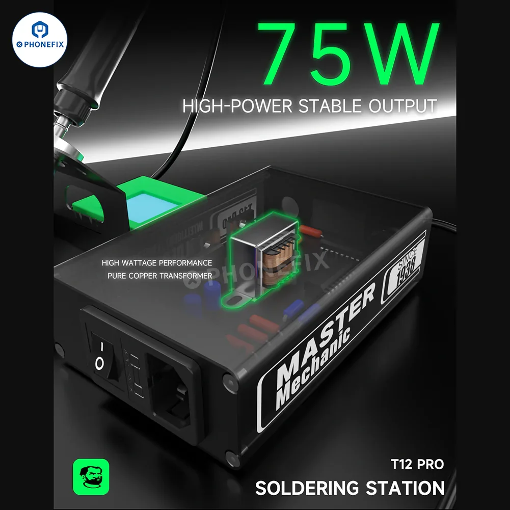 Mechanic T12 Pro Anti-Static Soldering Station With Iron Tip - Image 15
