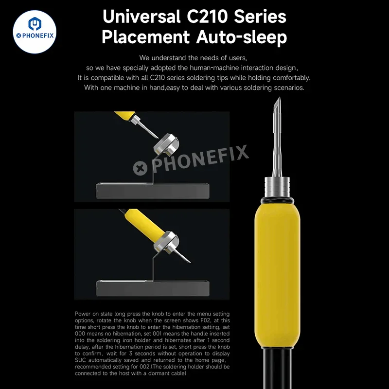 MECHANIC T210 SE Thermostatic Soldering Station with C210 Iron Tips - Image 5