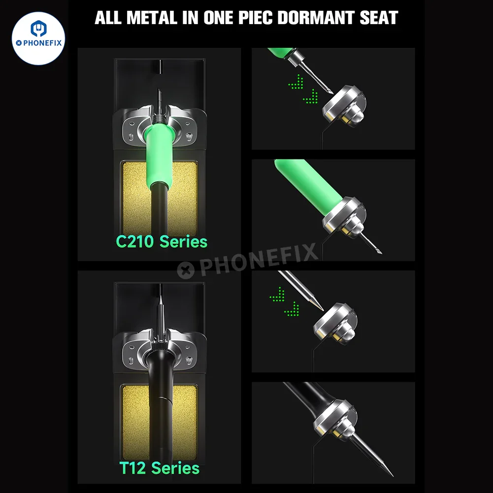 MECHANIC TA-212 Dual Soldering Station with T12 T210 Handle - Image 4