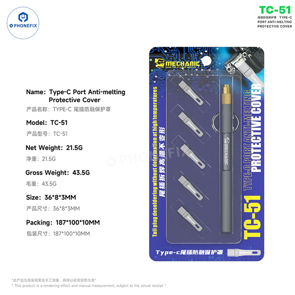MECHANIC TC-51 Type-C Charging Port Anti-Melting Protective Cover - Image 7