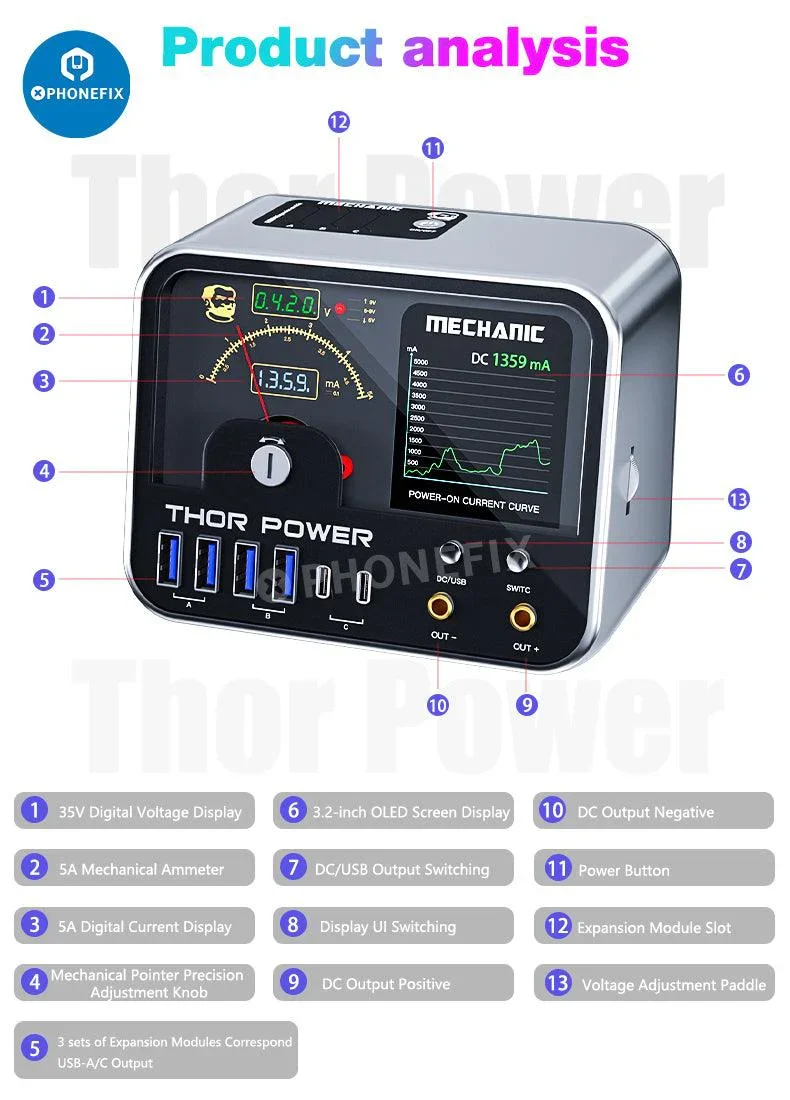 MECHANIC THOR POWER Intelligent Digital Diagnostic Power Supply - Image 12