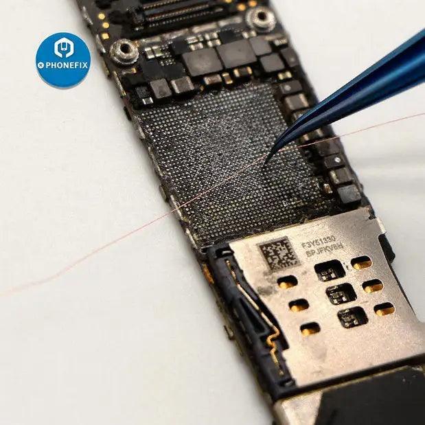 Titanium Alloy Precision Tweezers iPhone Fingerprint Jump Wire Repair - Image 4