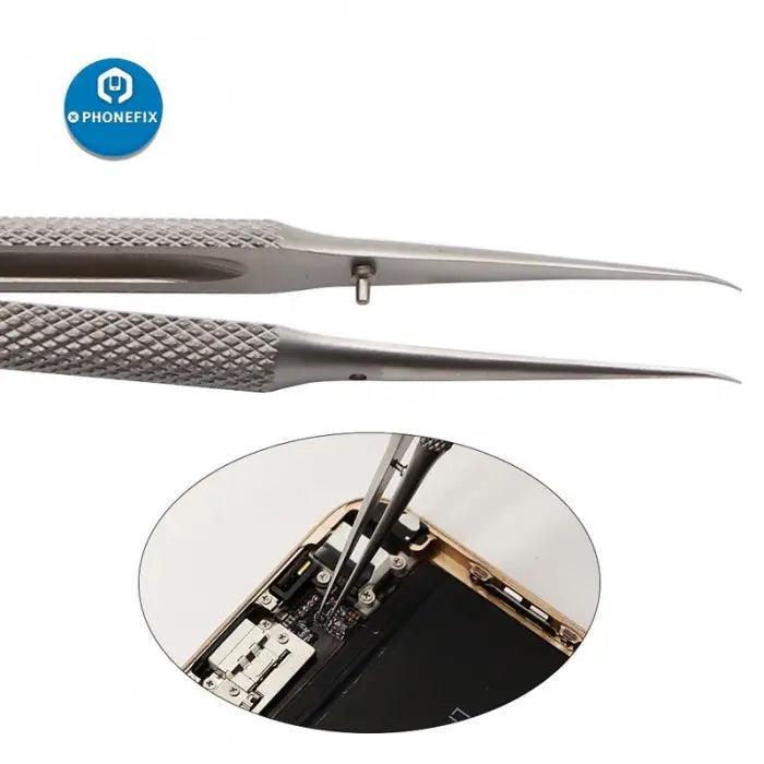 Titanium Alloy Precision Tweezers iPhone Fingerprint Jump Wire Repair - Image 7