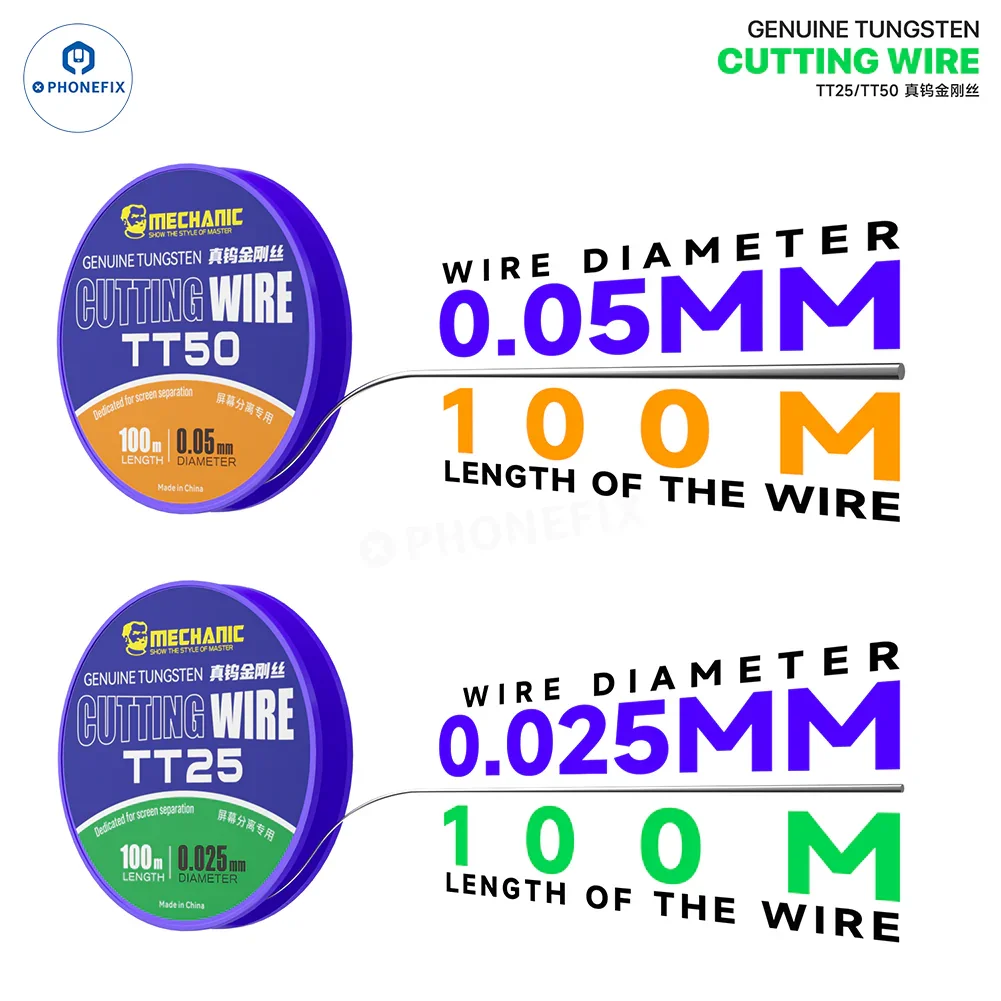 MECHANIC TT25 TT50 Tunsten Cutting Wire for Phone Screen Repair - Image 3