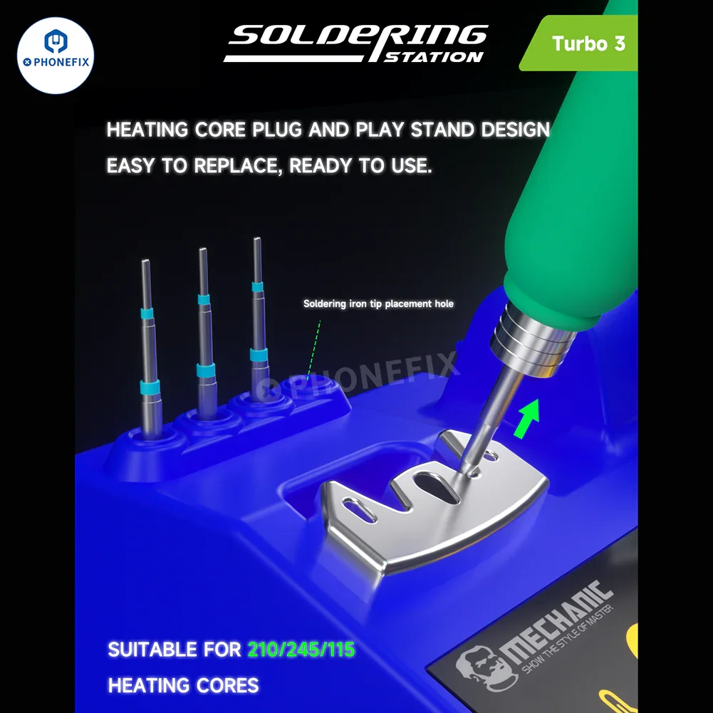 MECHANIC Turbo 3 150W Nano Soldering Station wtih C210 Tips - Image 7
