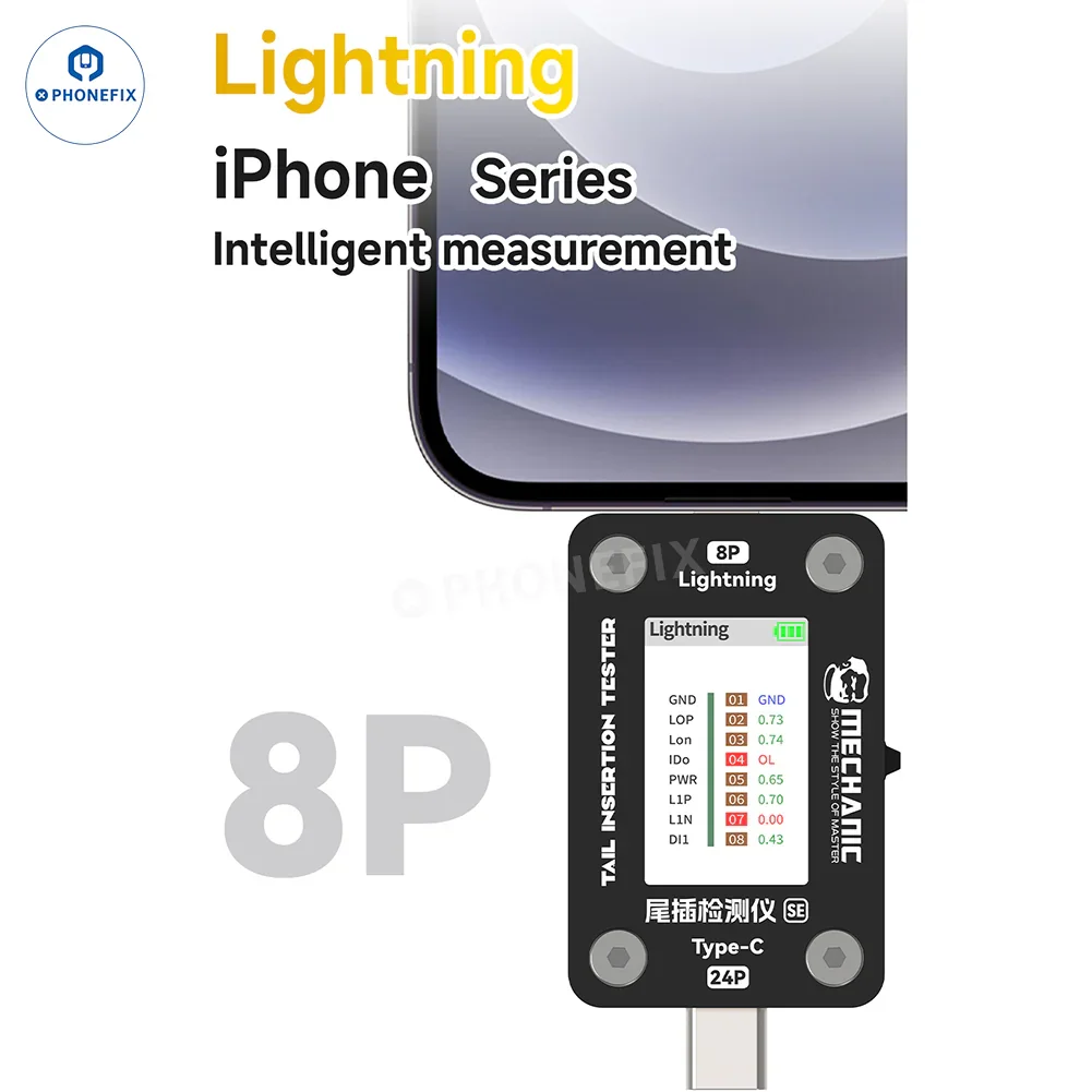 Mechanic Type-C Lightning Charging Port Detector Tail Plug Tester - Image 12