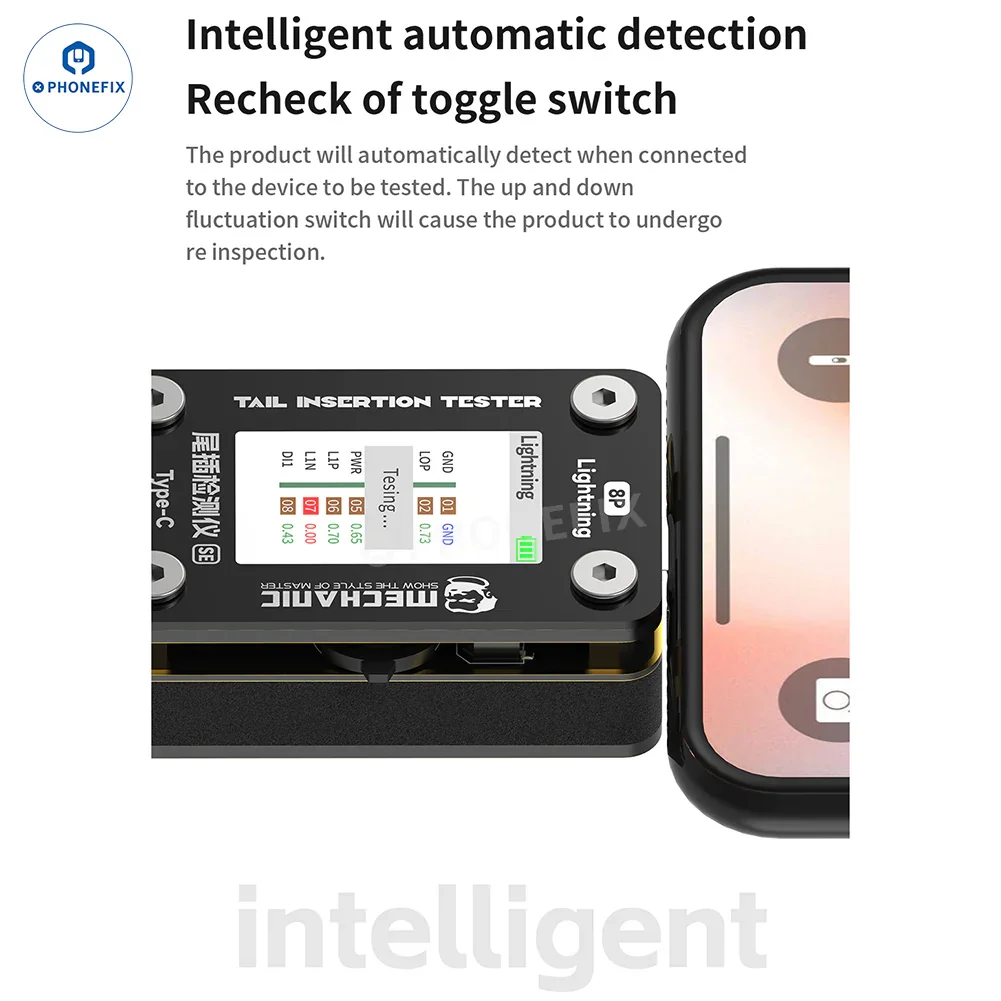Mechanic Type-C Lightning Charging Port Detector Tail Plug Tester - Image 13