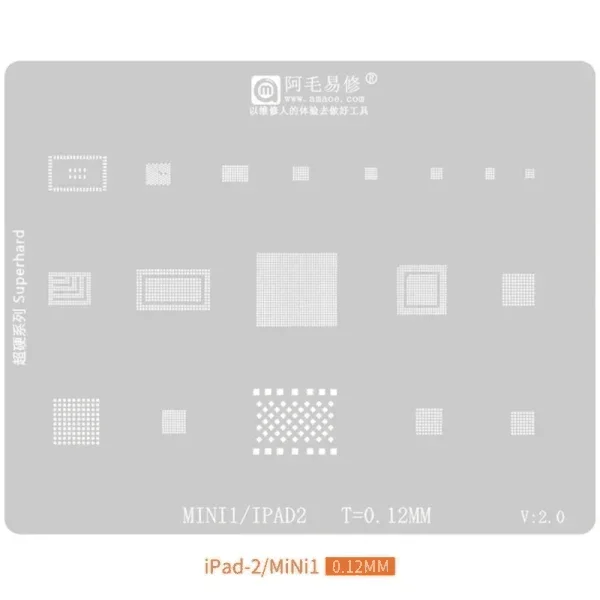 Mechanic UFO Rounded Hole for Apple iPad Composite Stencils Set - Image 5