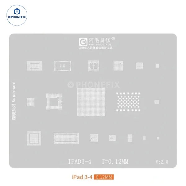 Mechanic UFO Rounded Hole for Apple iPad Composite Stencils Set - Image 6
