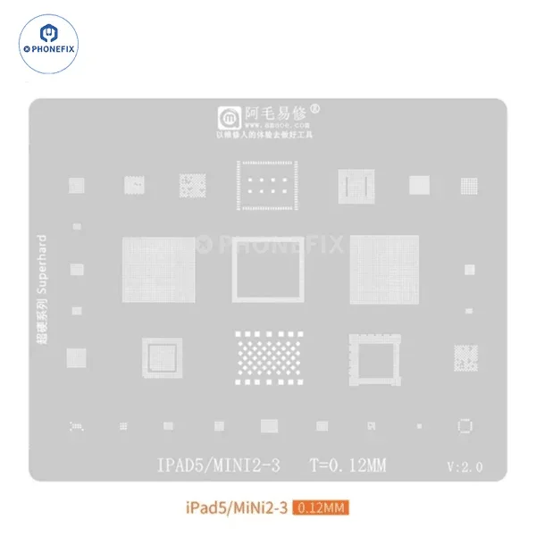 Mechanic UFO Rounded Hole for Apple iPad Composite Stencils Set - Image 8