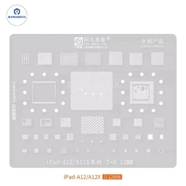 Mechanic UFO Rounded Hole for Apple iPad Composite Stencils Set - Image 9