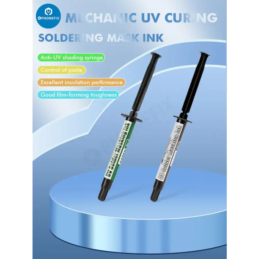 MECHANIC UV Light Curing BGA PCB Solder Mask Ink Black/Green - Image 5