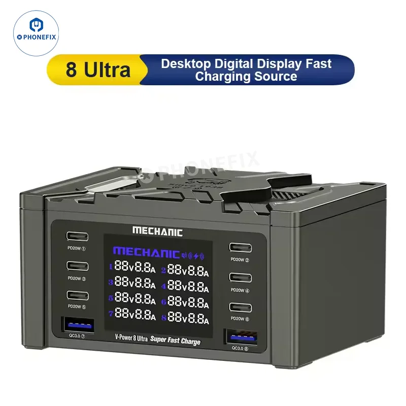 MECHANIC V-Power 6 8 8S Super Fast Charger For iPhone ipad Watches - Image 14