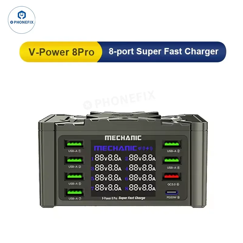 MECHANIC V-Power 6 8 8S Super Fast Charger For iPhone ipad Watches - Image 16