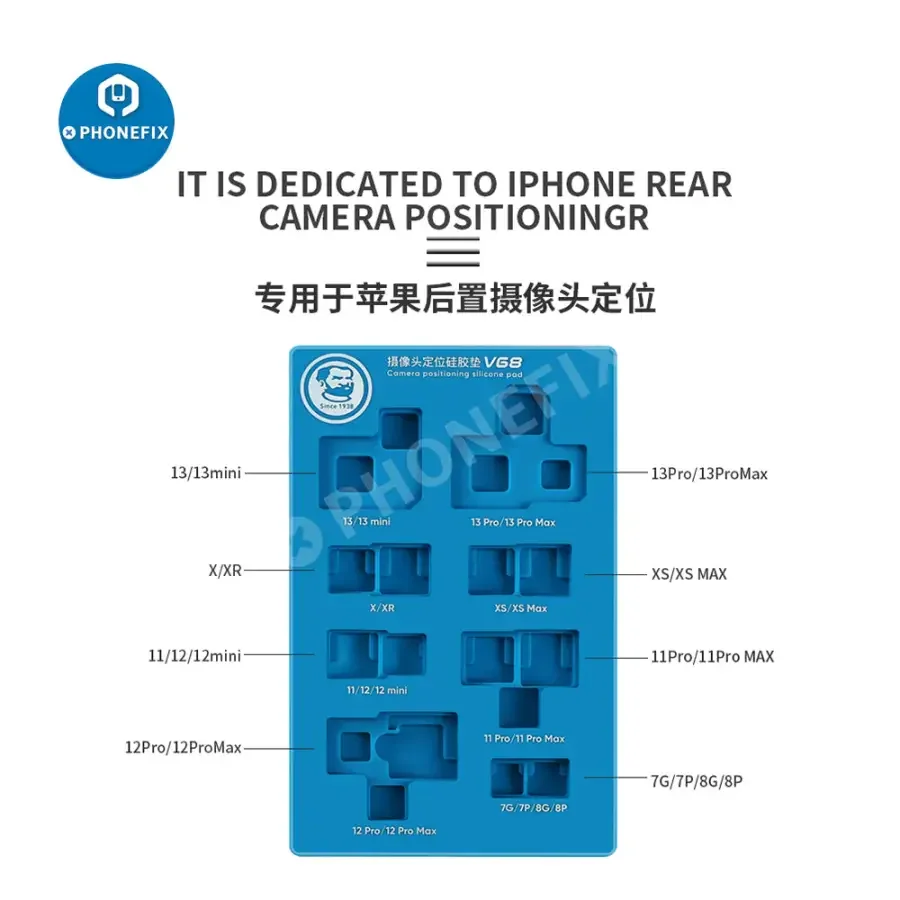MECHANIC V68 Camera Positioning Silicone Pad for iPhone 7-13 Promax - Image 8