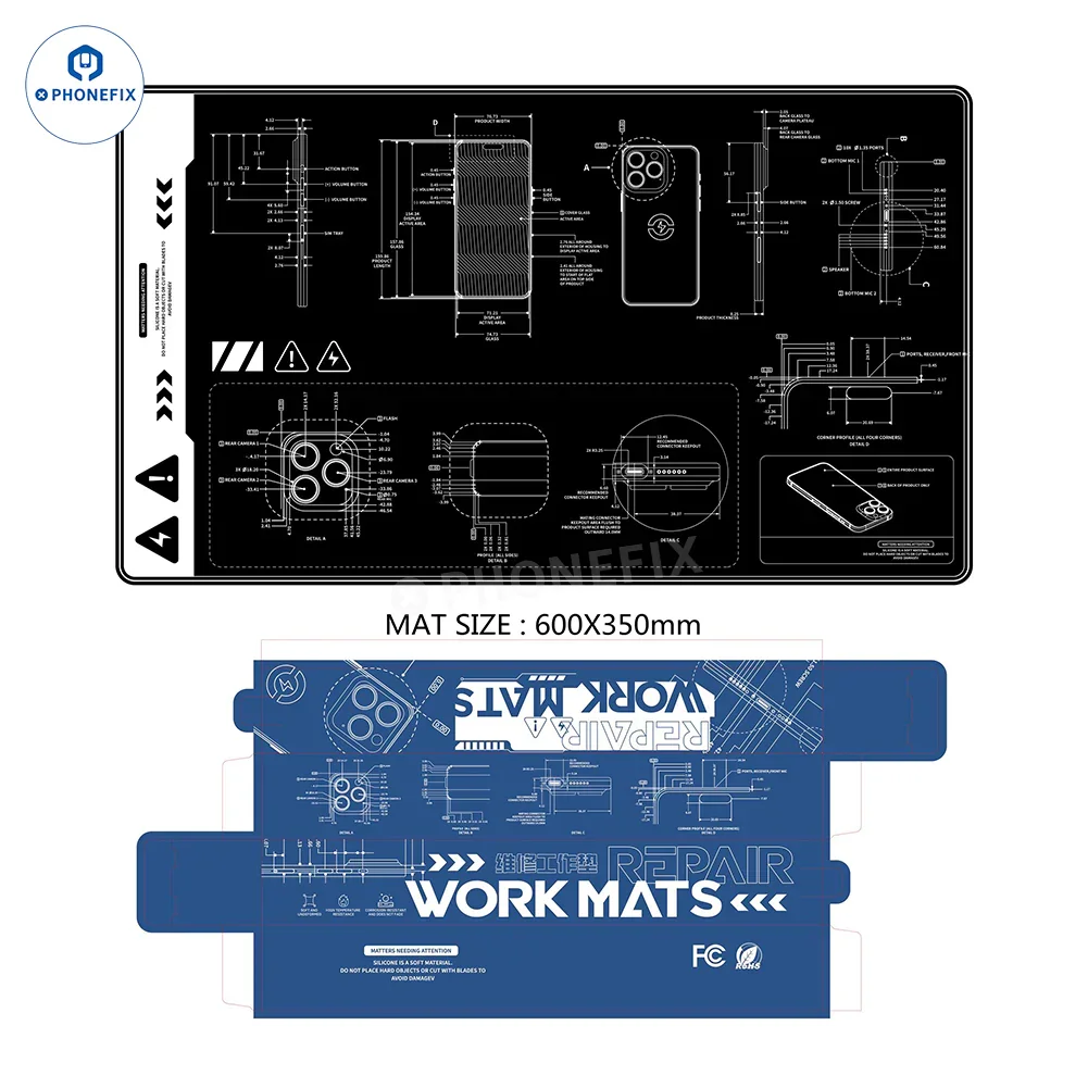 Mechanic V77 V78 Heat Insulation Pad Soldering Repair Work Mat - Image 15