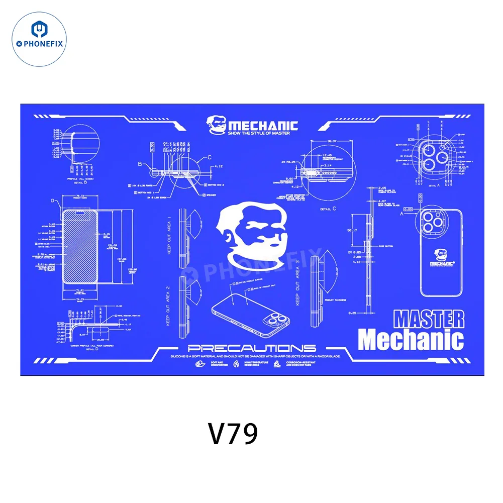 Mechanic V77 V78 Heat Insulation Pad Soldering Repair Work Mat - Image 4