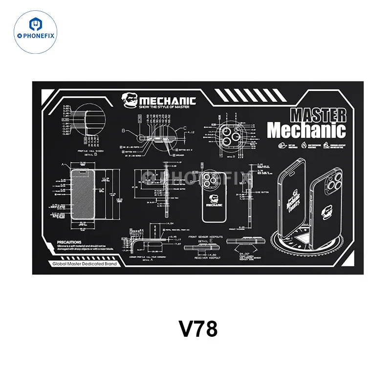 Mechanic V77 V78 Heat Insulation Pad Soldering Repair Work Mat - Image 8