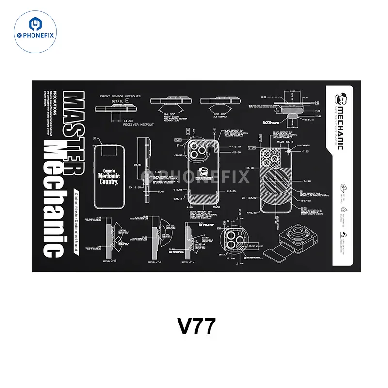Mechanic V77 V78 Heat Insulation Pad Soldering Repair Work Mat - Image 9