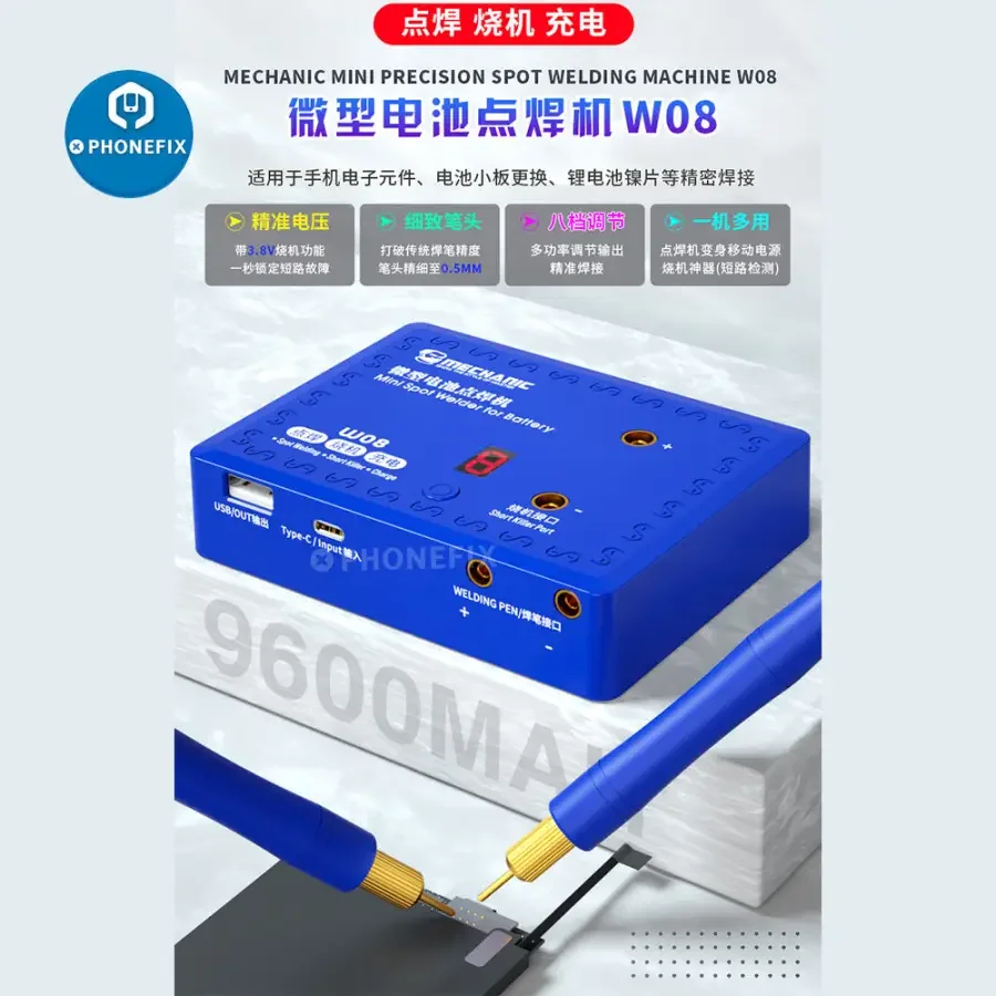 Mechanic W08 Mini Precision Spot Welding Machine For Battery Repair - Image 2