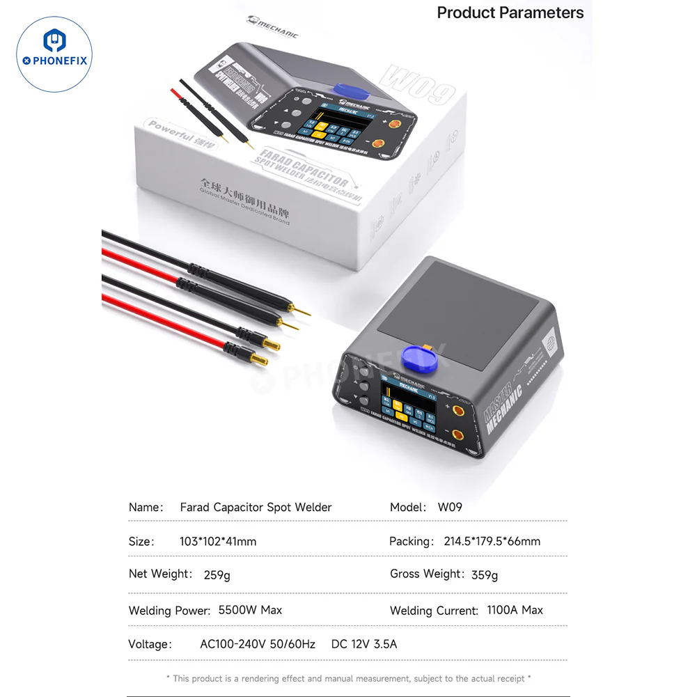 MECHANIC W09 Farad Capacitor Spot Welder for Battery Cell Welding - Image 6