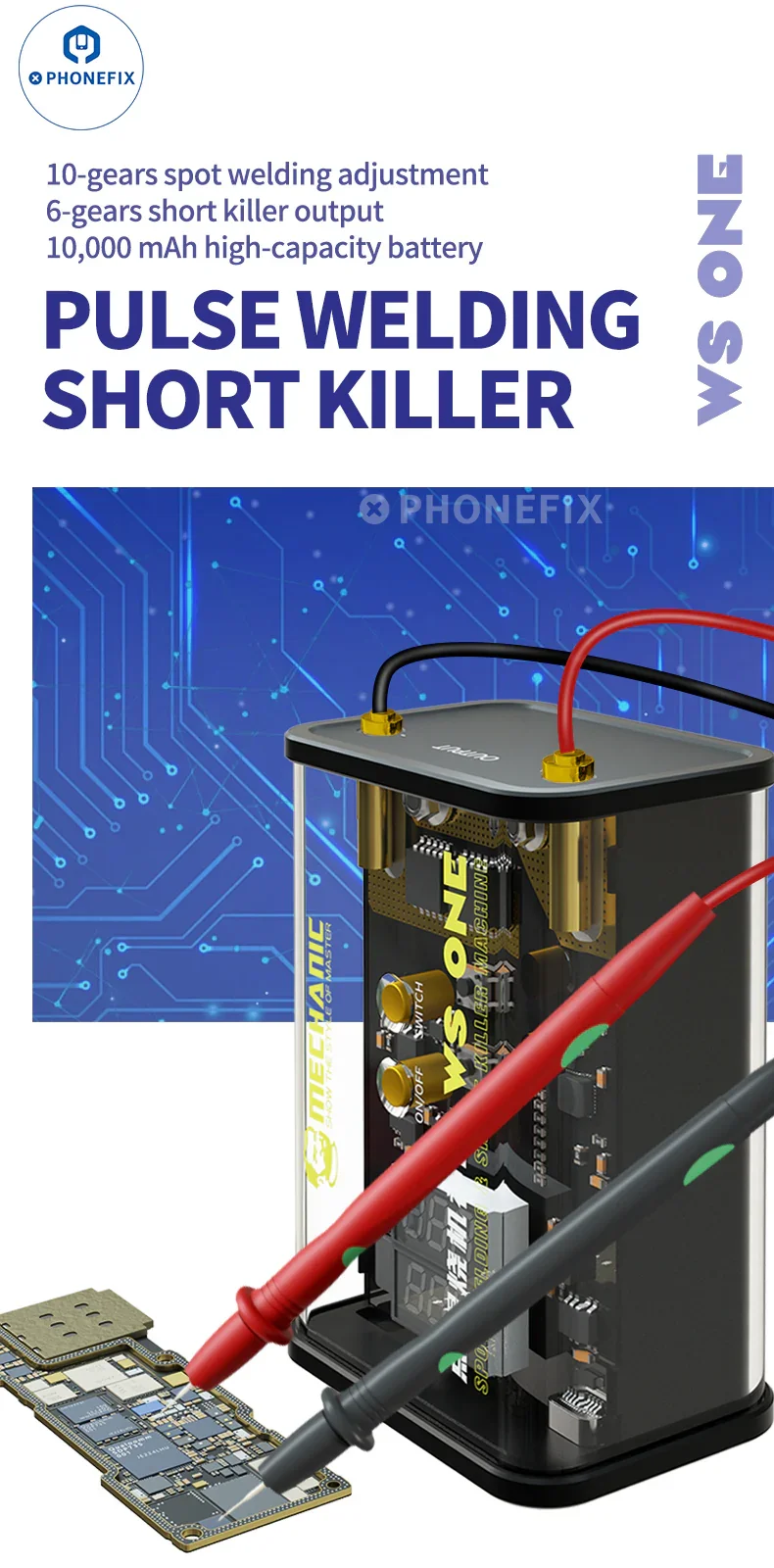 Mechanic WS ONE Spot Welding Short Killer Machine Burning Tool - Image 5