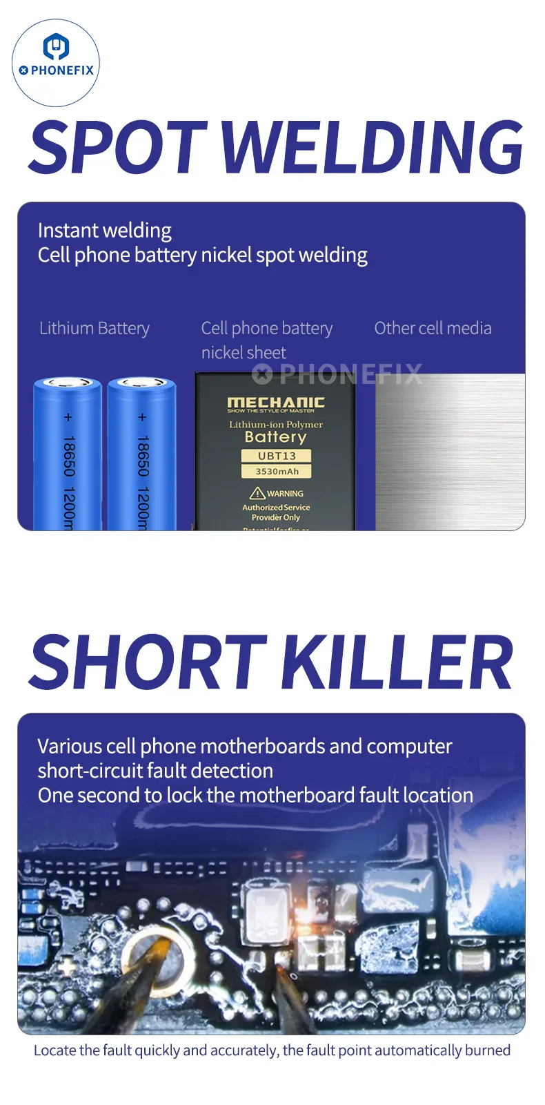 Mechanic WS ONE Spot Welding Short Killer Machine Burning Tool - Image 8