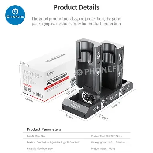 Mega-Idea Adjustable Angle Air Gun Holder Double Station - Image 15