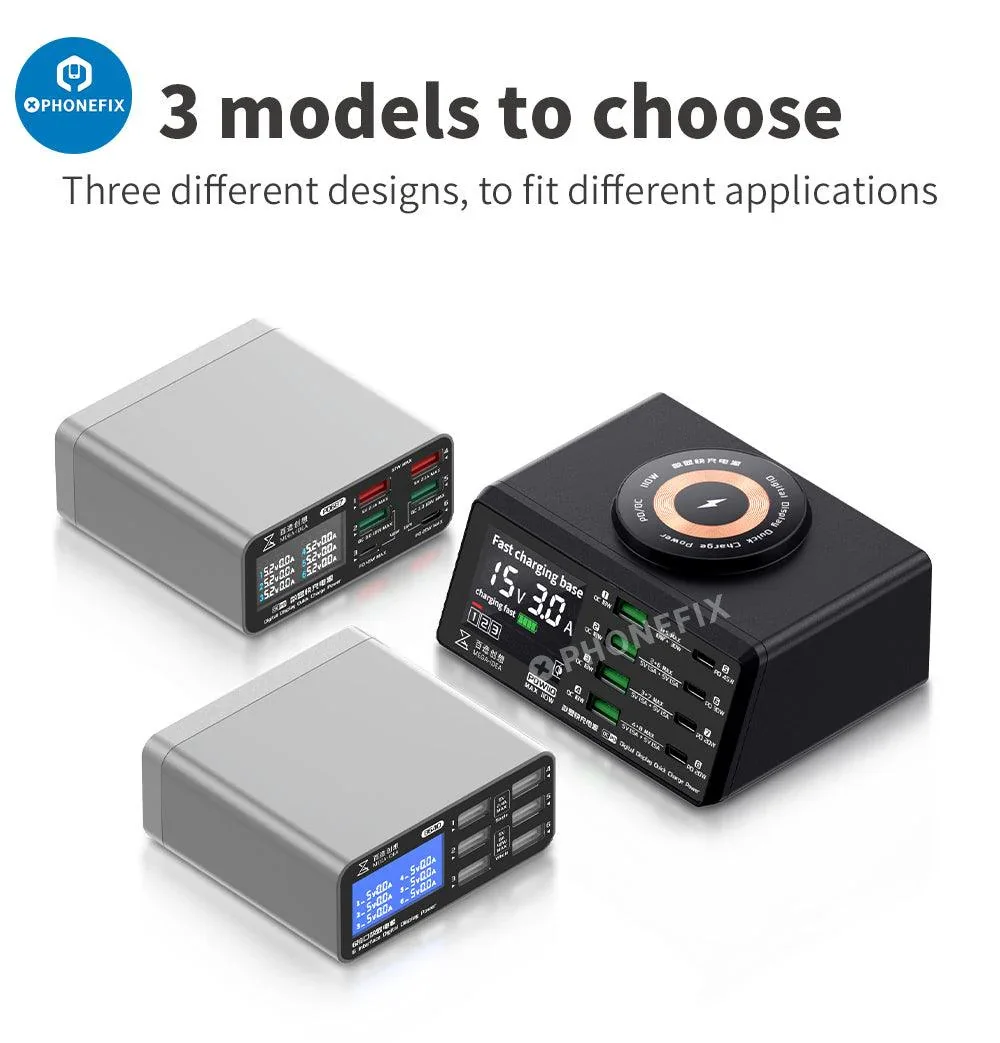 Multifunction Digits Display wireless Charging Desktop Power Supply - Image 11
